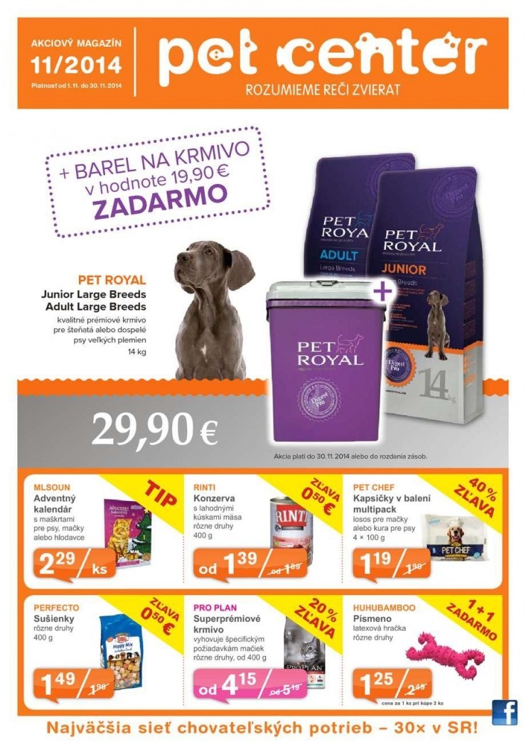 leták špeciálny leták Pet Center strana 1 leták špeciálny leták Pet Center strana 1