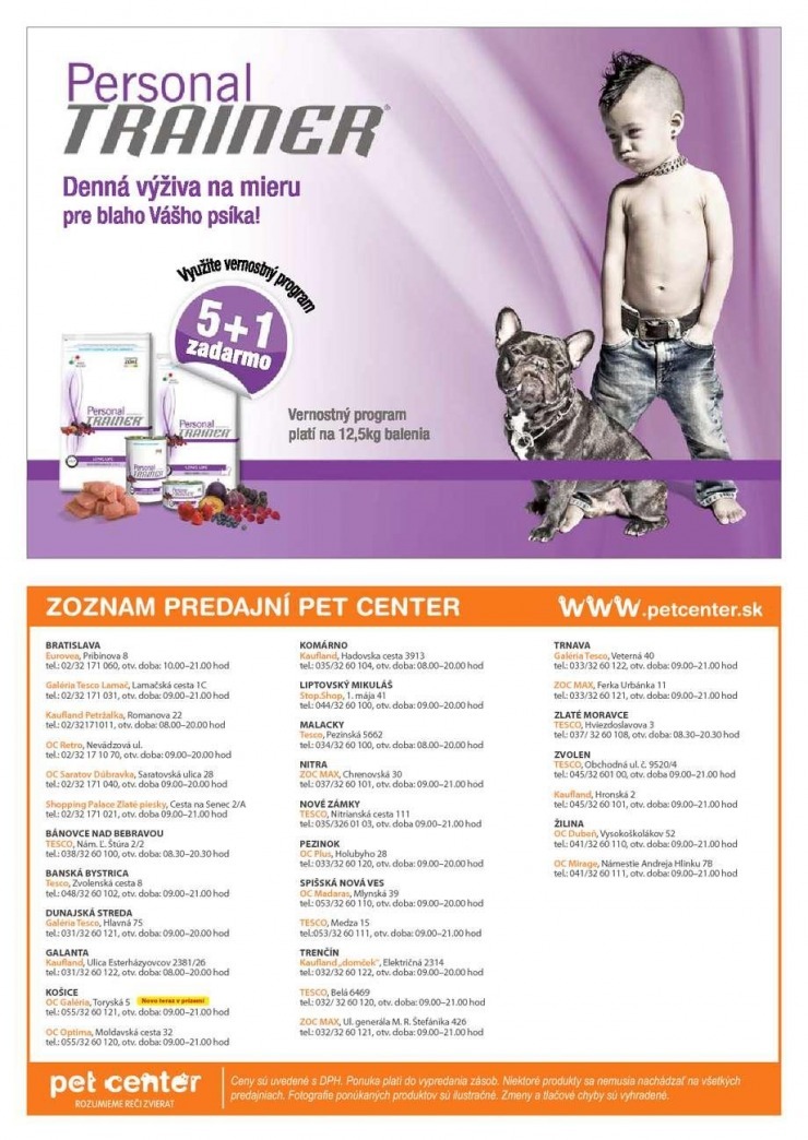leták špeciálny leták Pet Center strana 12 leták špeciálny leták Pet Center strana 12