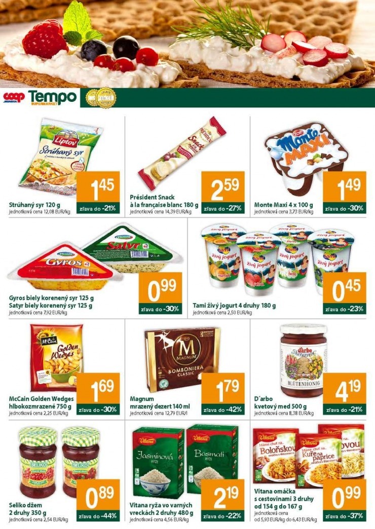 leták COOP Jednota akciový leták strana 4 leták COOP Jednota akciový leták strana 4