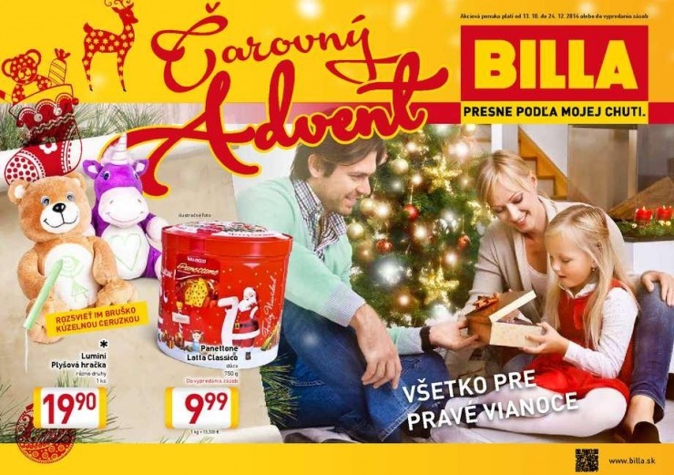 leták Billa leták - Čarovný Advent strana 1 leták Billa leták - Čarovný Advent strana 1