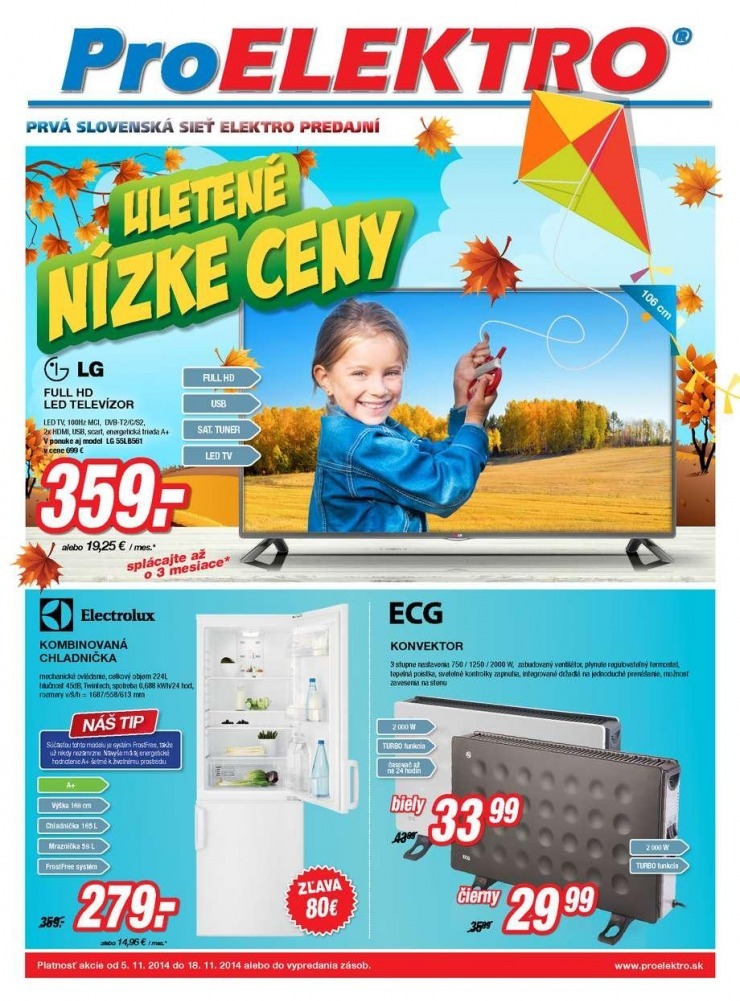 leták leták ProELEKTRO - uletené nízke ceny strana 1 leták leták ProELEKTRO - uletené nízke ceny strana 1