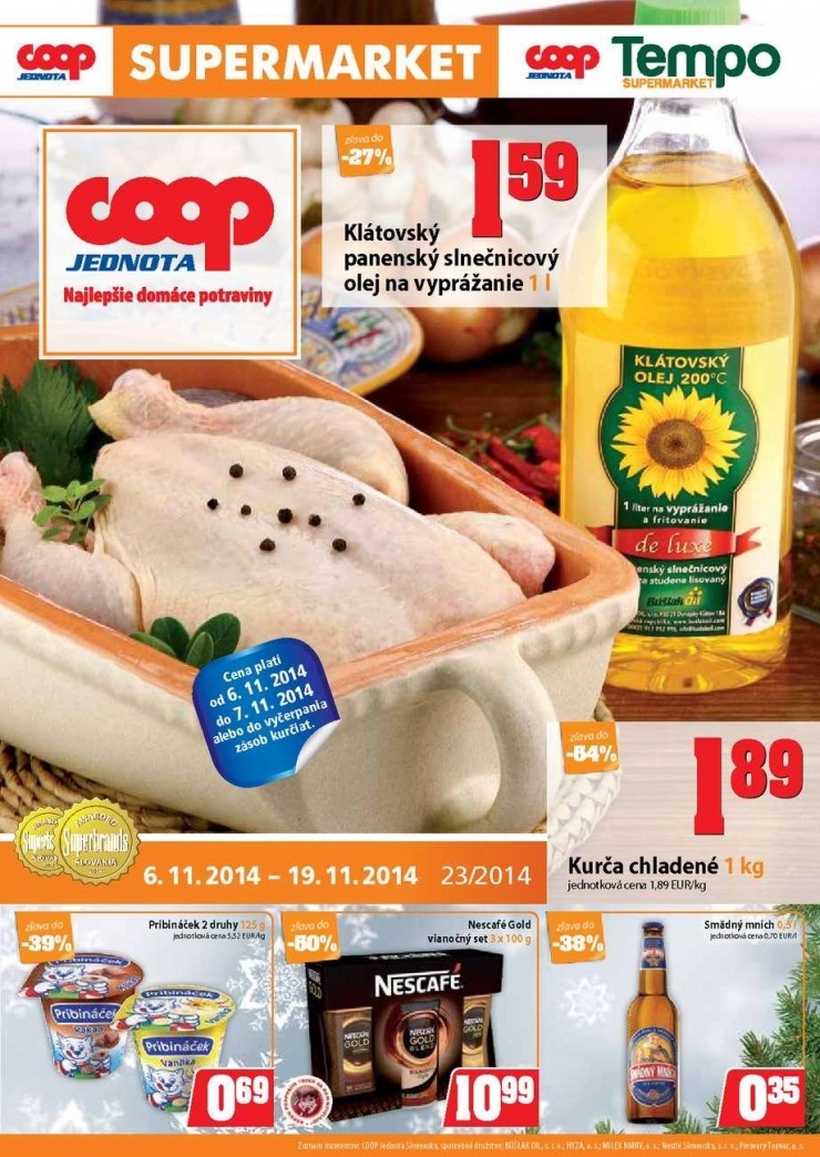 leták akčný leták COOP Jednota strana 1 leták akčný leták COOP Jednota strana 1