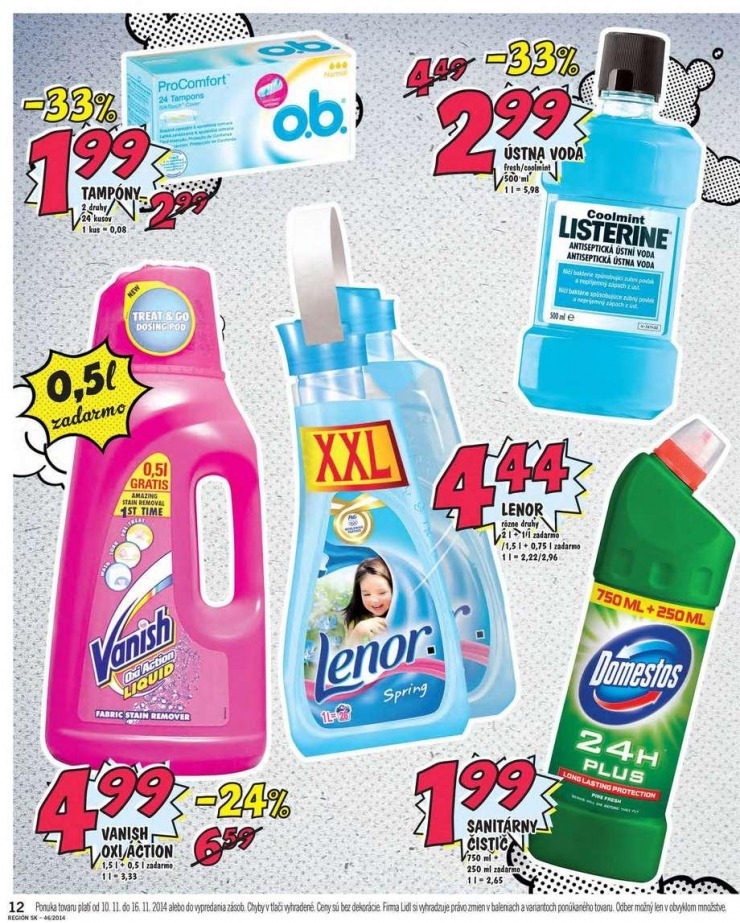 leták akčný leták Lidl - bombastické ceny strana 12 leták akčný leták Lidl - bombastické ceny strana 12