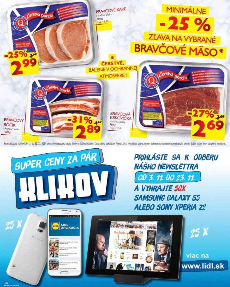 leták akčný leták Lidl - bombastické ceny strana 14 leták akčný leták Lidl - bombastické ceny strana 14