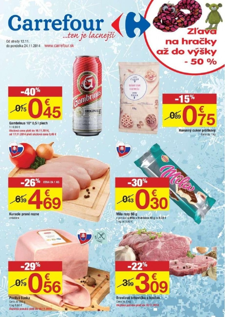 leták akčná ponuka Carrefour strana 1 leták akčná ponuka Carrefour strana 1