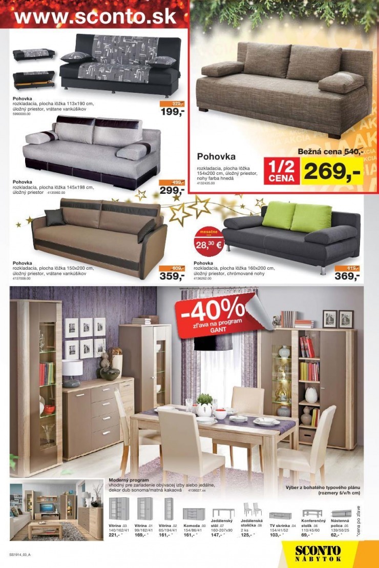 leták akciový leták Sconto nábytok strana 3 leták akciový leták Sconto nábytok strana 3