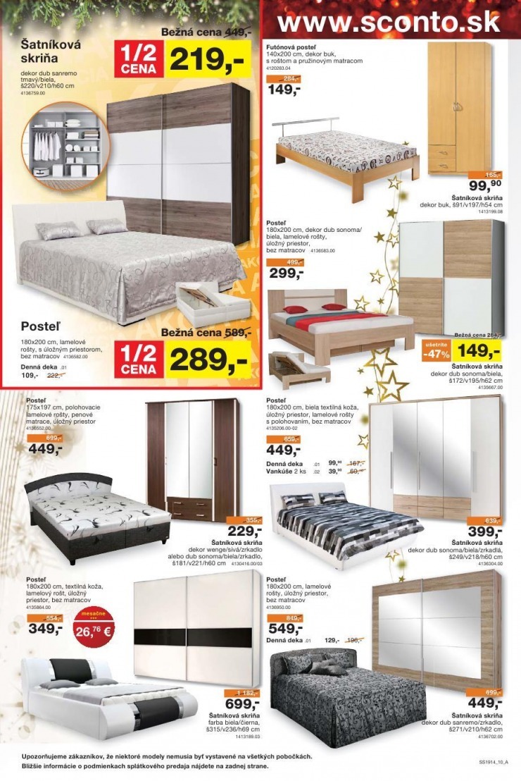 leták akciový leták Sconto nábytok strana 10 leták akciový leták Sconto nábytok strana 10
