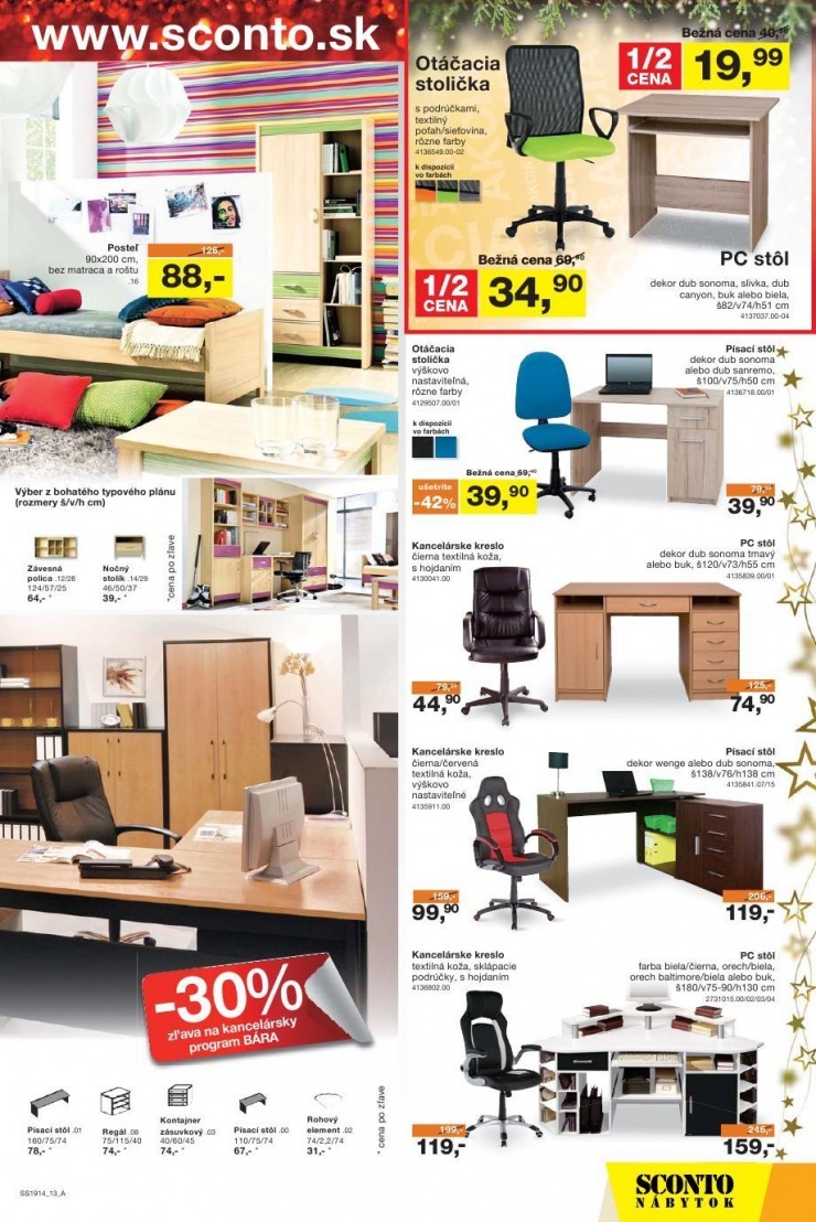 leták akciový leták Sconto nábytok strana 13 leták akciový leták Sconto nábytok strana 13