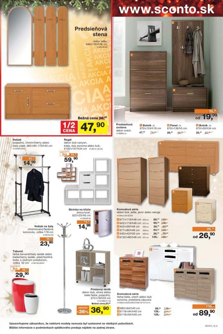 leták akciový leták Sconto nábytok strana 16 leták akciový leták Sconto nábytok strana 16