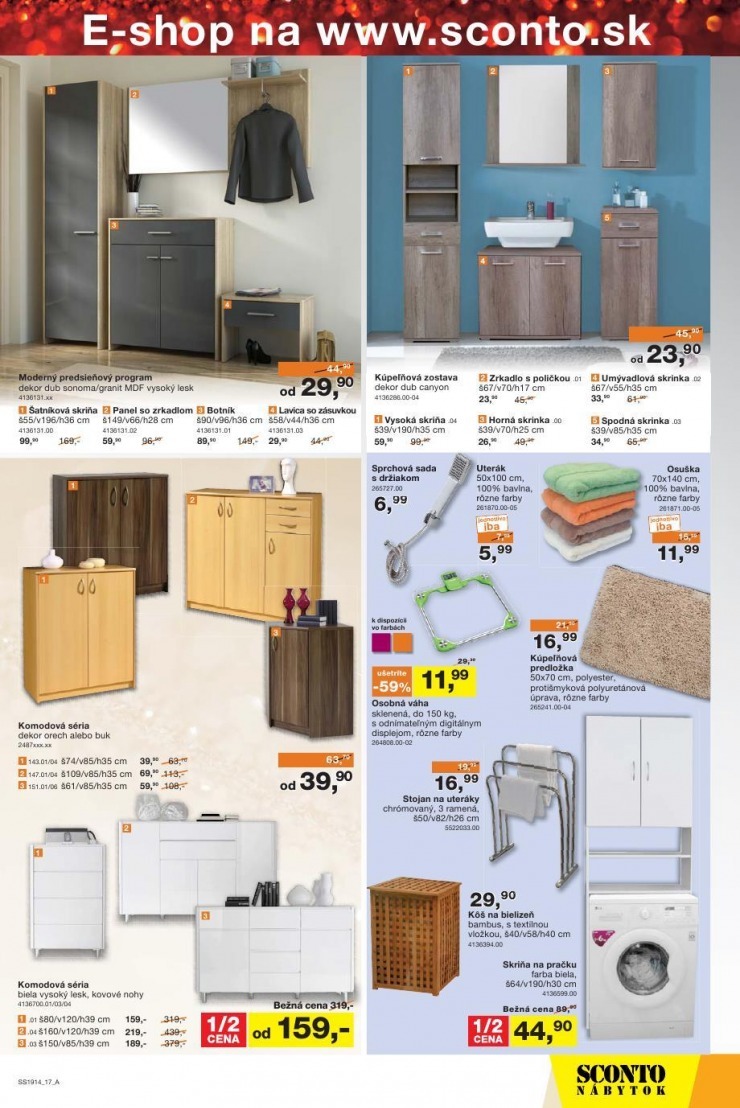 leták akciový leták Sconto nábytok strana 17 leták akciový leták Sconto nábytok strana 17