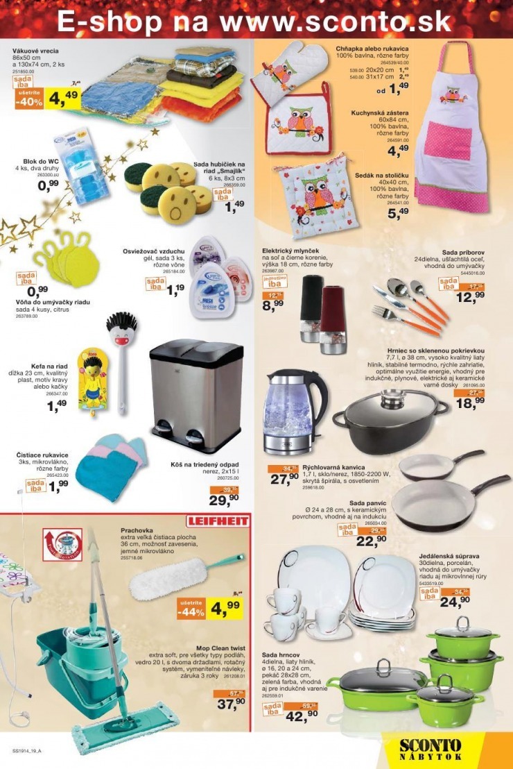 leták akciový leták Sconto nábytok strana 19 leták akciový leták Sconto nábytok strana 19