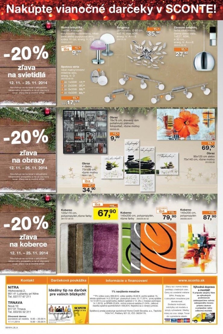 leták akciový leták Sconto nábytok strana 20 leták akciový leták Sconto nábytok strana 20