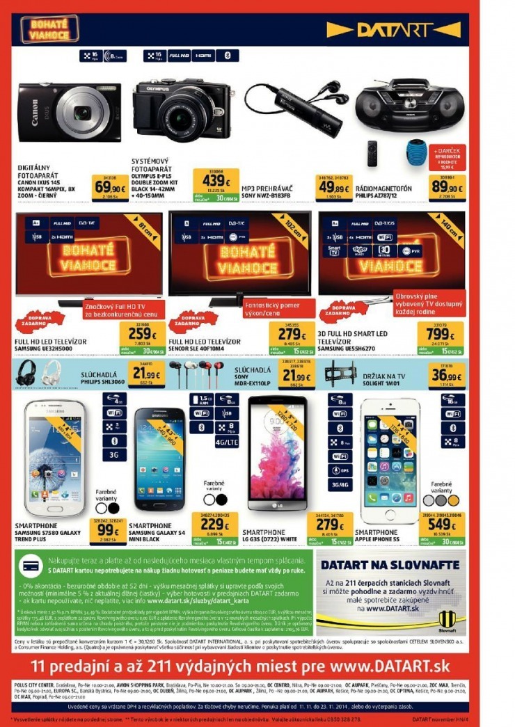 leták Datart leták - bohaté Vianoce strana 4 leták Datart leták - bohaté Vianoce strana 4