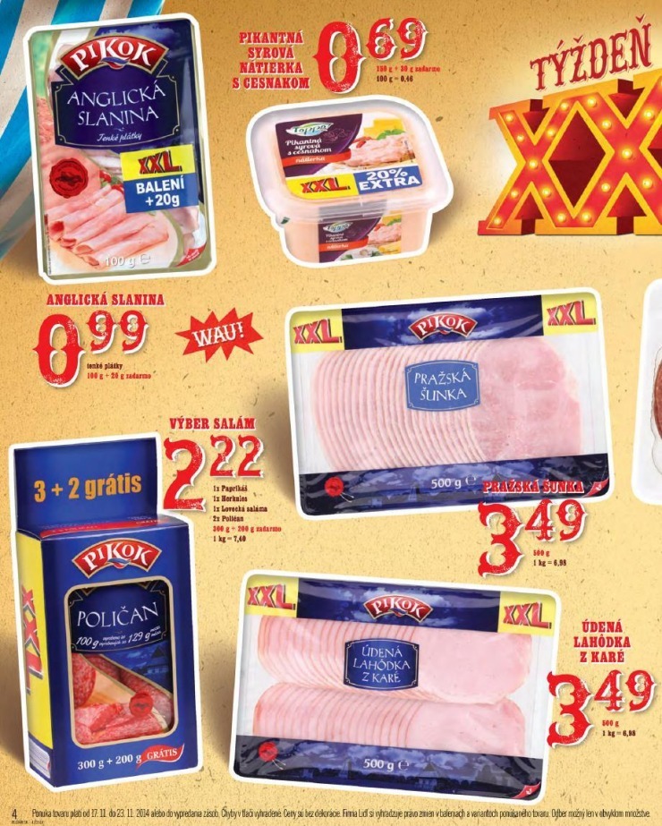 leták Lidl leták - hviezdy týždňa XXL strana 4 leták Lidl leták - hviezdy týždňa XXL strana 4