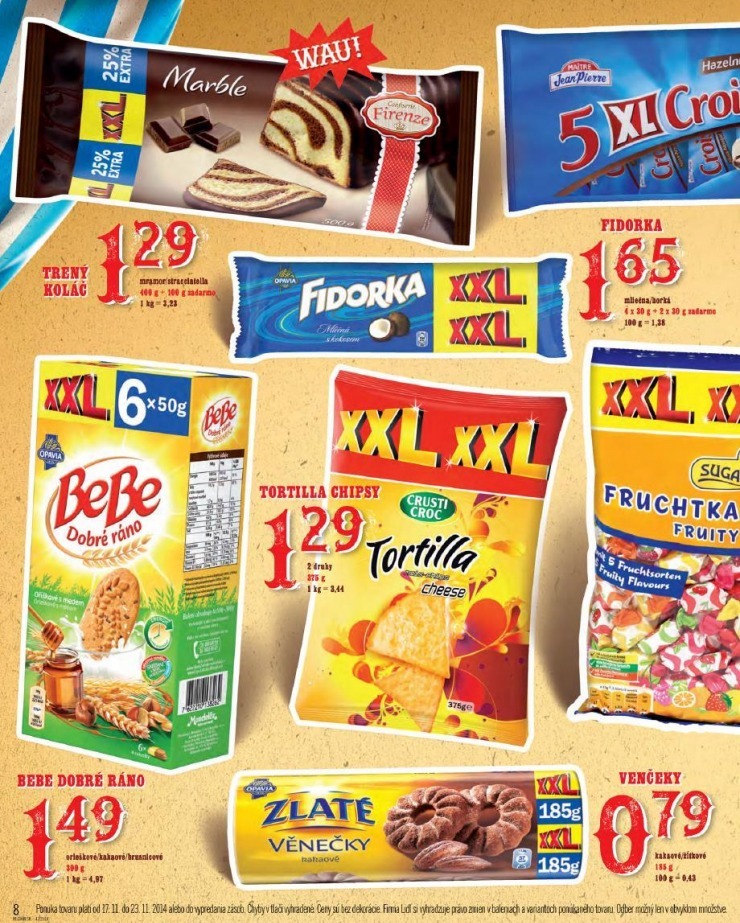 leták Lidl leták - hviezdy týždňa XXL strana 8 leták Lidl leták - hviezdy týždňa XXL strana 8