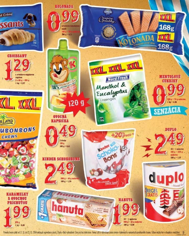 leták Lidl leták - hviezdy týždňa XXL strana 9 leták Lidl leták - hviezdy týždňa XXL strana 9