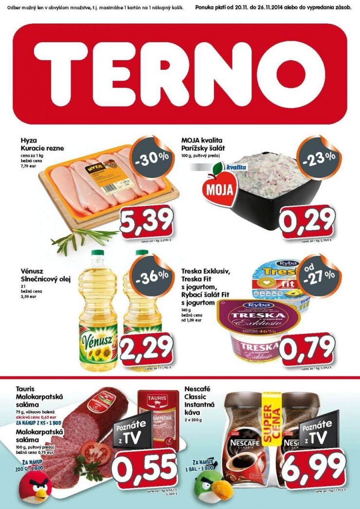 leták aktuálna ponuka TERNO strana 1 leták aktuálna ponuka TERNO strana 1