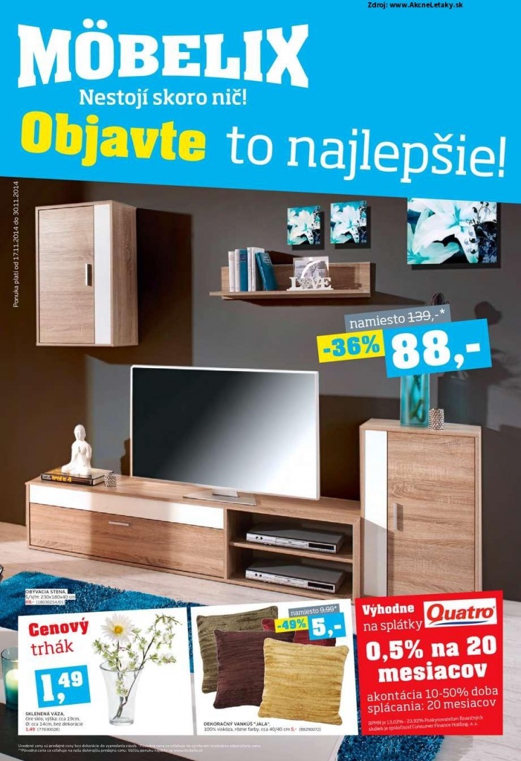 leták Möbelix akčný leták - Prešov strana 1 leták Möbelix akčný leták - Prešov strana 1