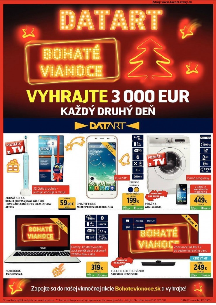 leták Datart leták - bohaté Vianoce strana 1 leták Datart leták - bohaté Vianoce strana 1