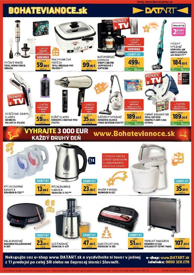 leták Datart leták - bohaté Vianoce strana 3 leták Datart leták - bohaté Vianoce strana 3