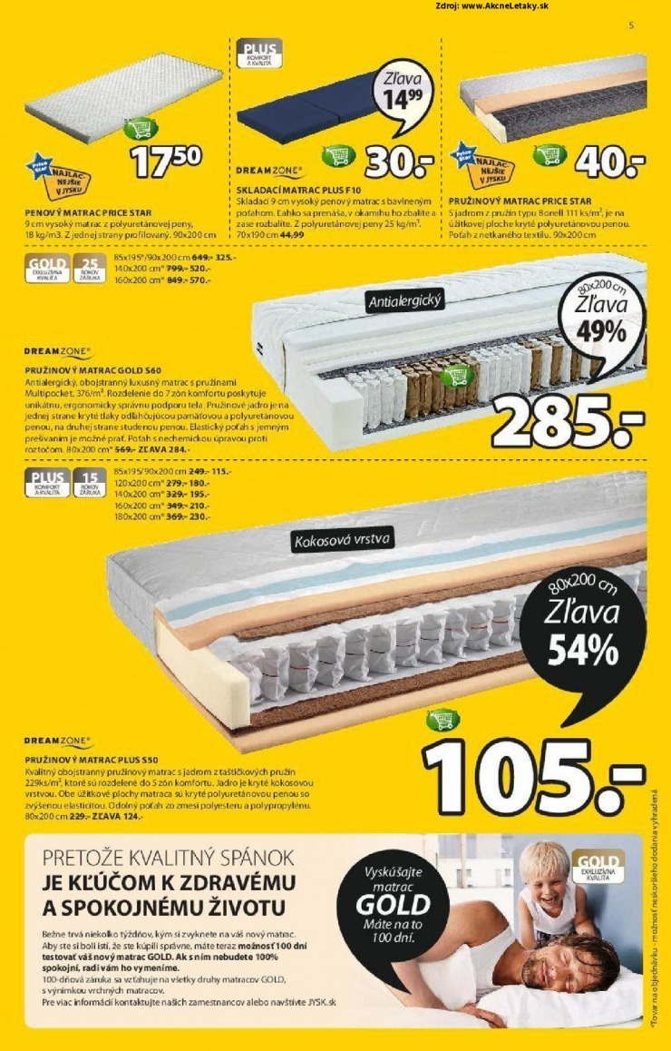 leták akčná ponuka Jysk strana 5 leták akčná ponuka Jysk strana 5