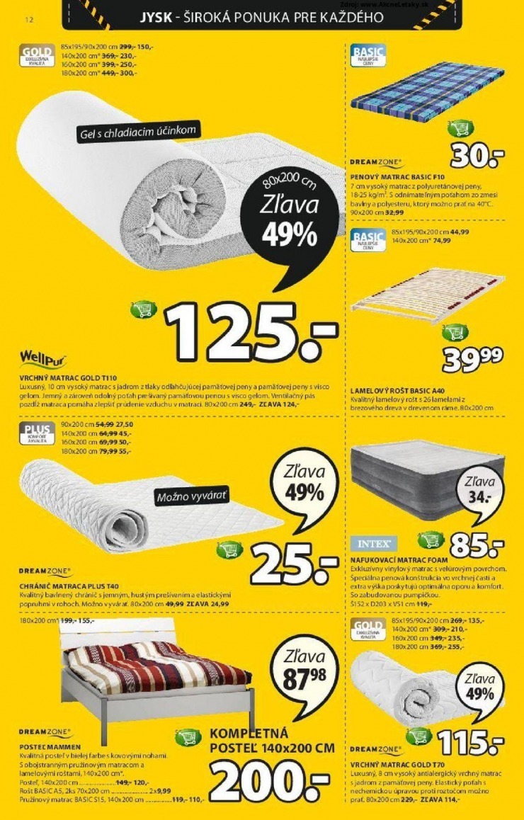 leták Jysk extra ponuka strana 12 leták Jysk extra ponuka strana 12