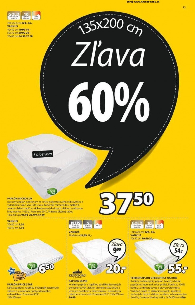leták Jysk extra ponuka strana 15 leták Jysk extra ponuka strana 15