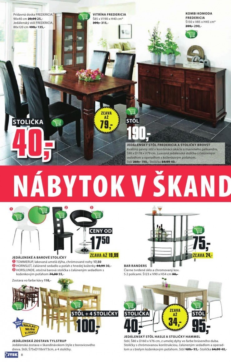 leták Jysk leták - nábytok v škandinávskom štýle strana 8 leták Jysk leták - nábytok v škandinávskom štýle strana 8