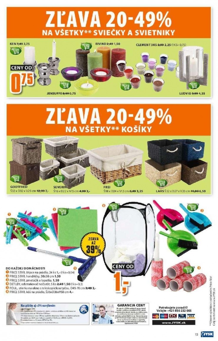 leták akciový leták Jysk strana 15 leták akciový leták Jysk strana 15
