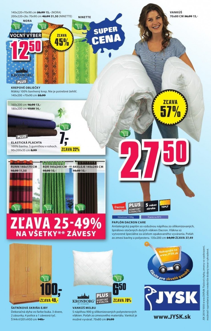 leták mimoriadný leták Jysk strana 16 leták mimoriadný leták Jysk strana 16