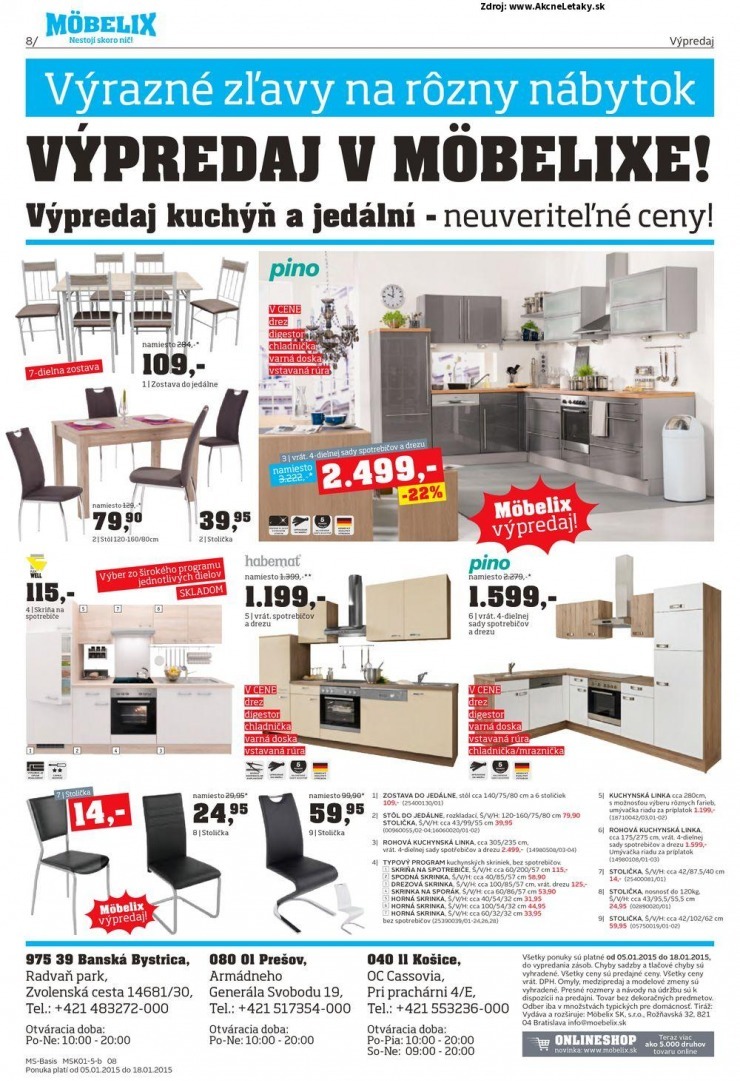 leták akčná ponuka Möbelix - Prešov strana 8 leták akčná ponuka Möbelix - Prešov strana 8