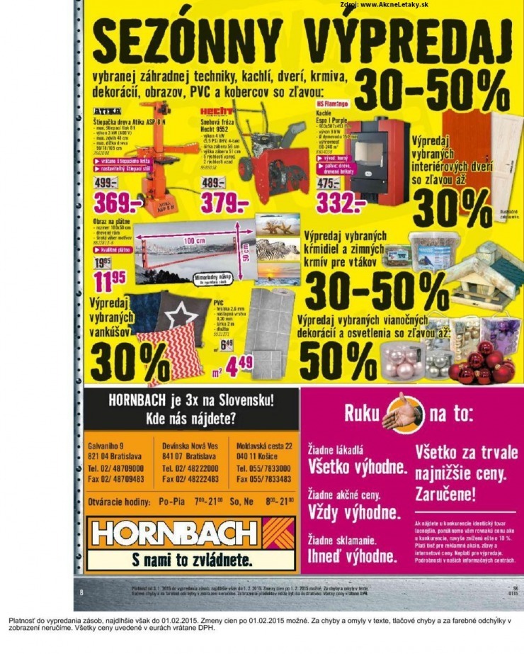 leták akciový leták HORNBACH strana 8 leták akciový leták HORNBACH strana 8