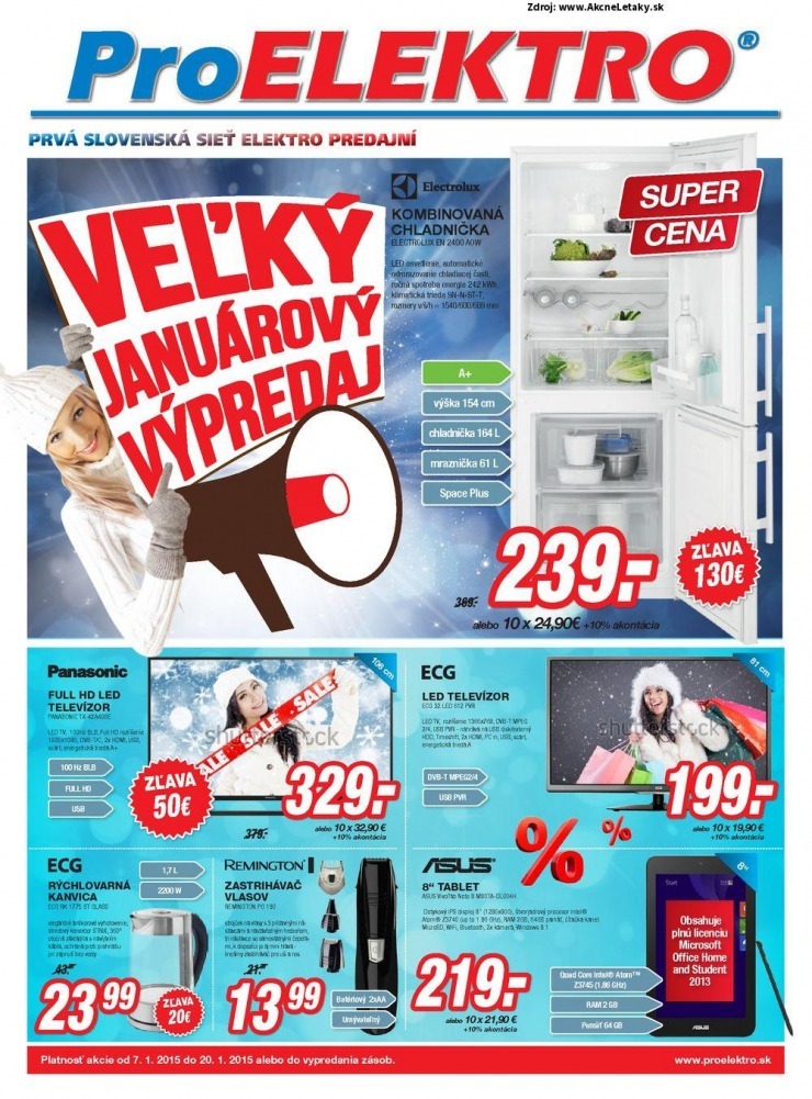 leták leták ProELEKTRO - januárový výpredaj strana 1 leták leták ProELEKTRO - januárový výpredaj strana 1
