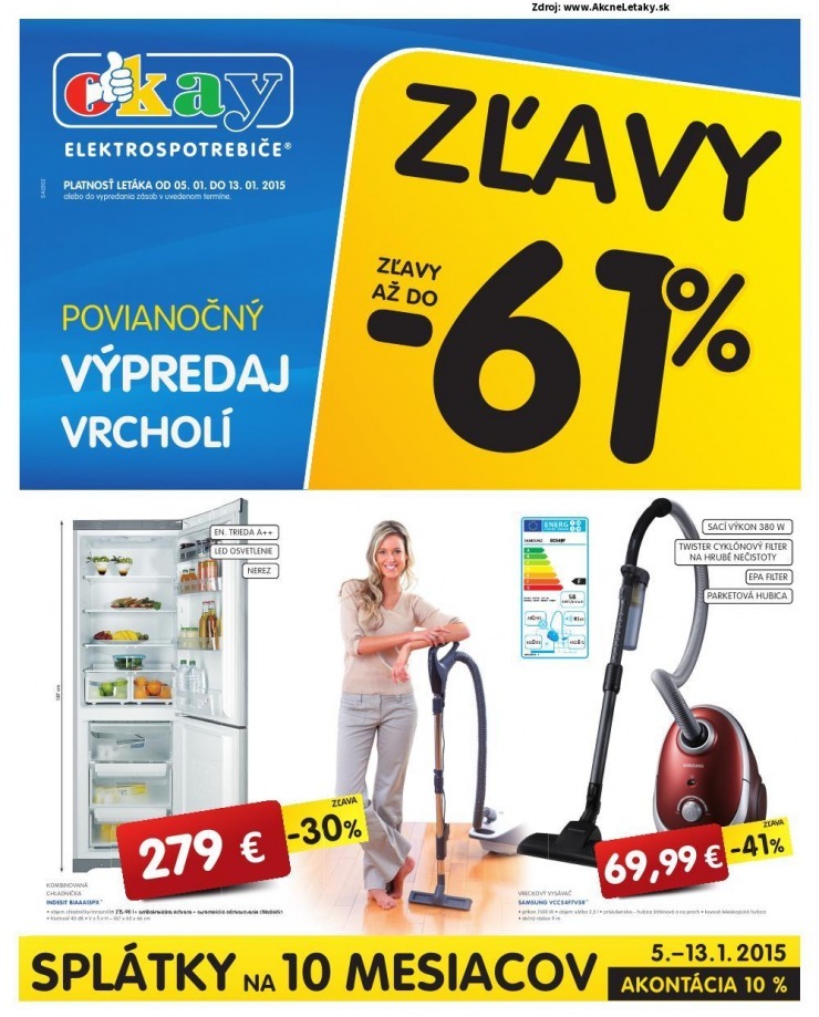 leták Okay leták - výpredaj vrcholí strana 1 leták Okay leták - výpredaj vrcholí strana 1