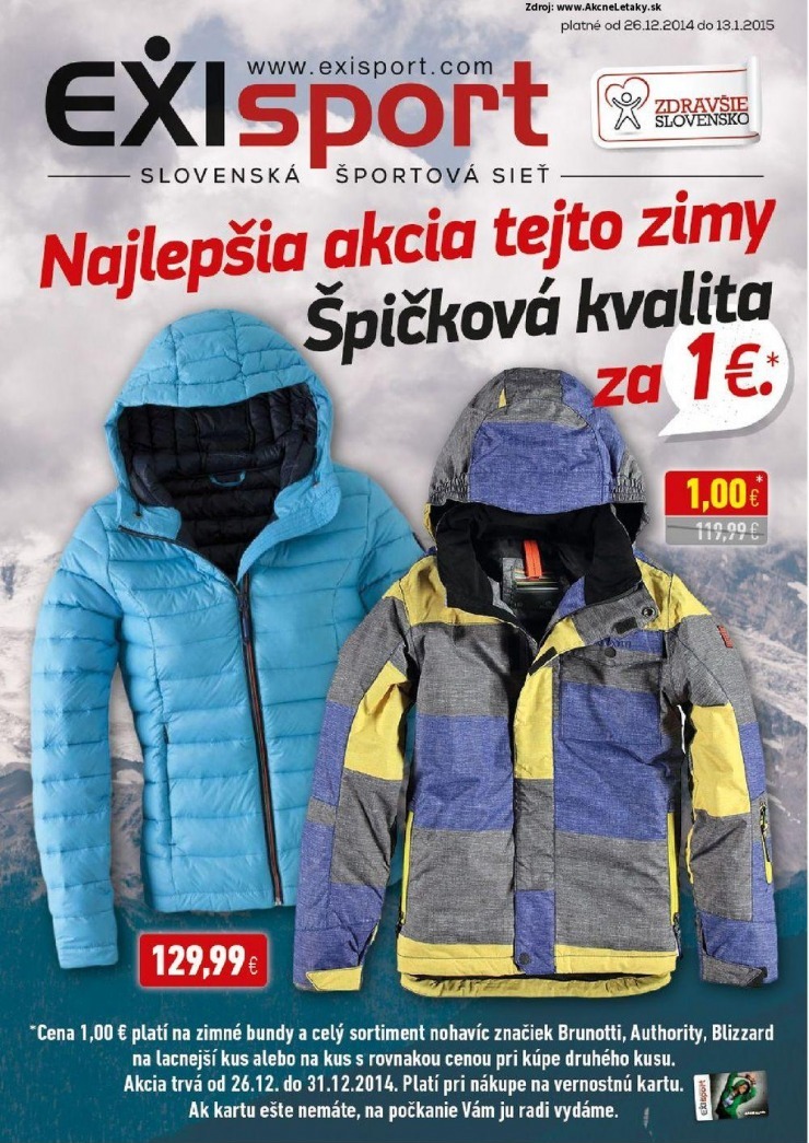 leták mimoriadný leták EXIsport strana 1 leták mimoriadný leták EXIsport strana 1