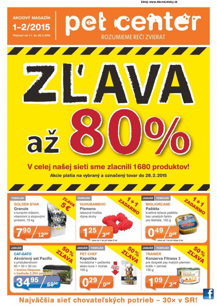leták Pet Center akčný leták strana 1 leták Pet Center akčný leták strana 1