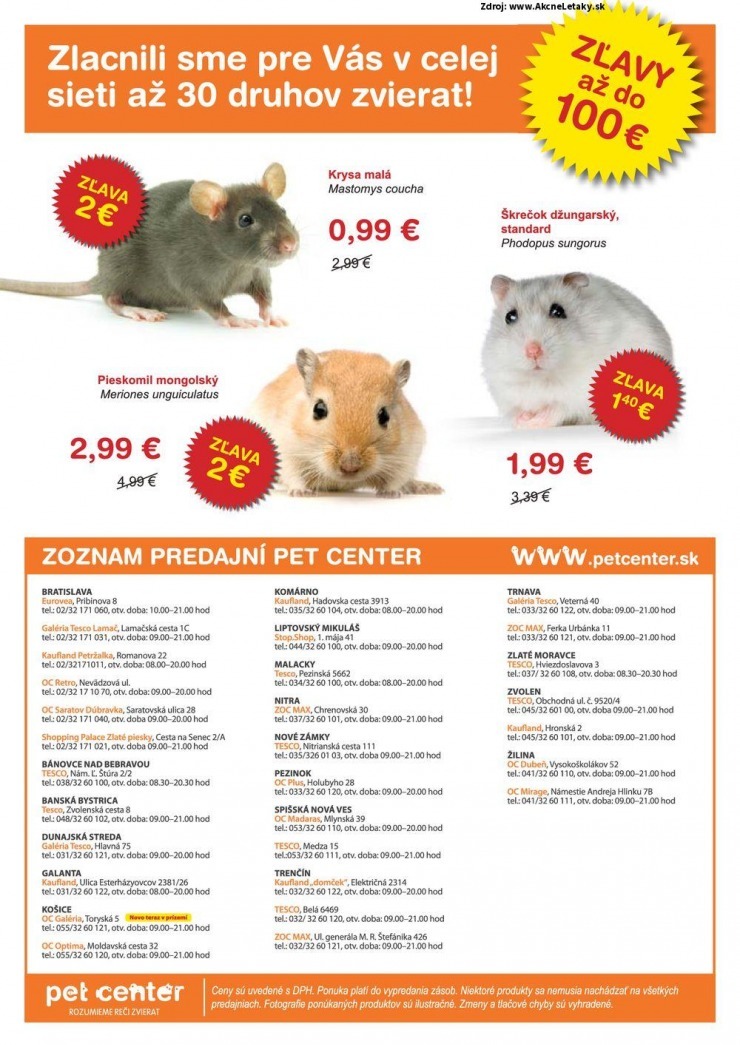 leták Pet Center akčný leták strana 12 leták Pet Center akčný leták strana 12