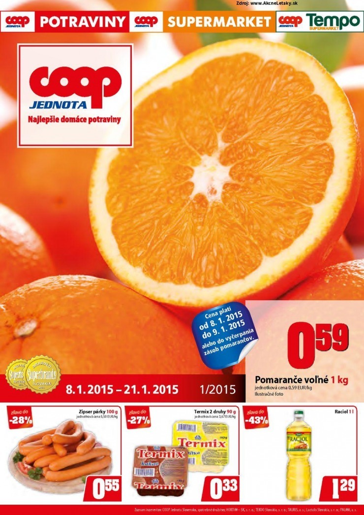leták COOP mimoriadný leták strana 1 leták COOP mimoriadný leták strana 1