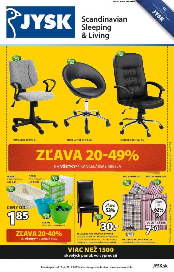 leták Jysk leták - zľava strana 1 leták Jysk leták - zľava strana 1