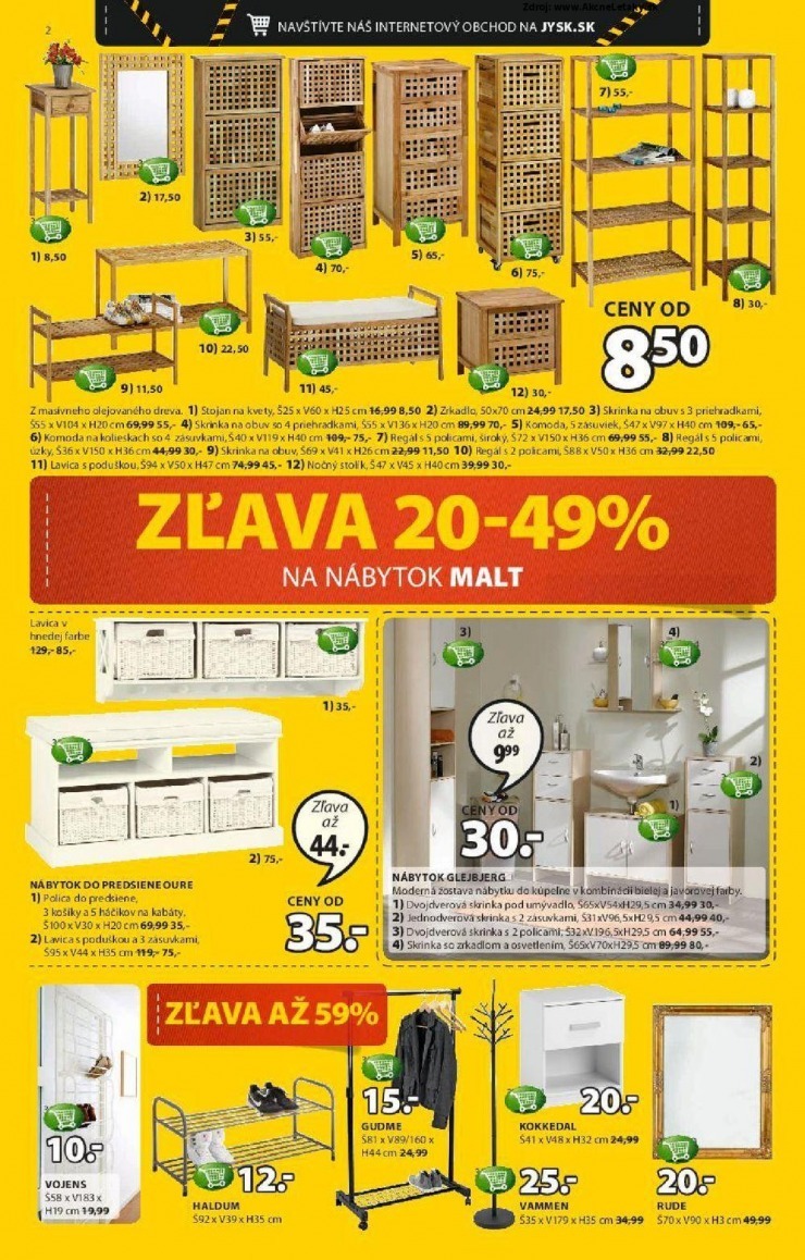 leták Jysk leták - zľava strana 2 leták Jysk leták - zľava strana 2