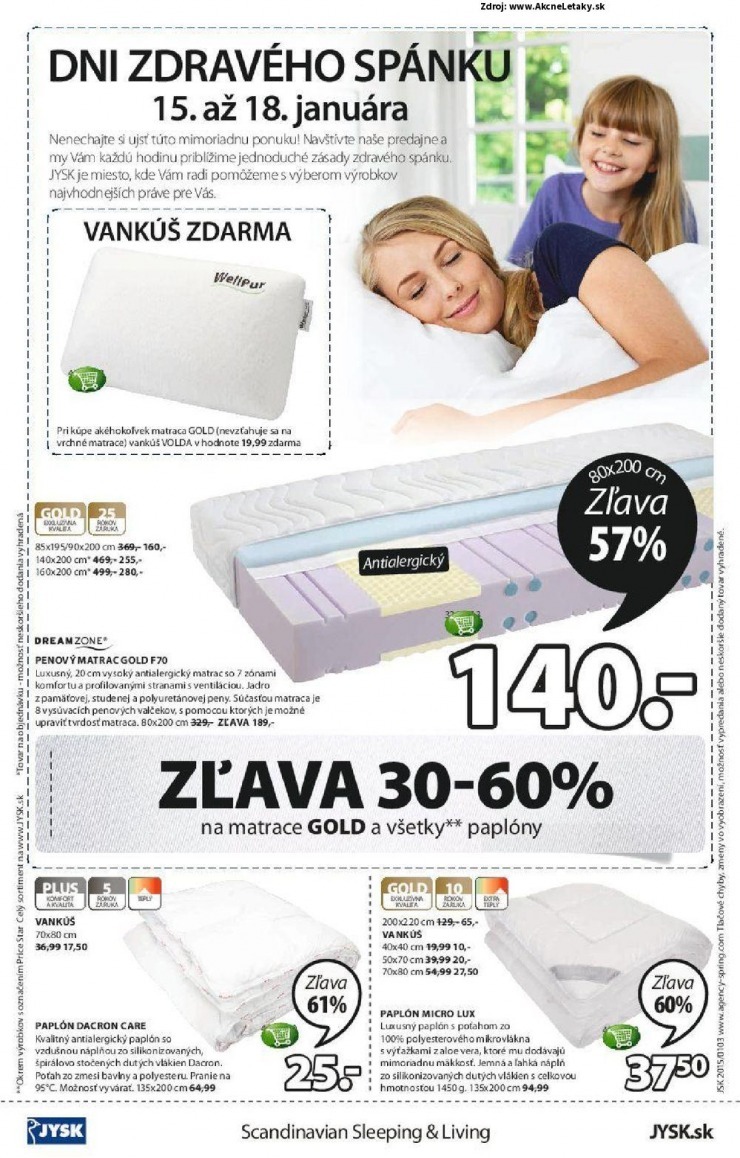 leták Jysk leták - zľava strana 16 leták Jysk leták - zľava strana 16
