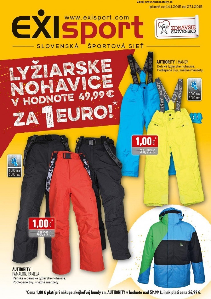 leták EXIsport leták - mega výpredaj strana 8 leták EXIsport leták - mega výpredaj strana 8