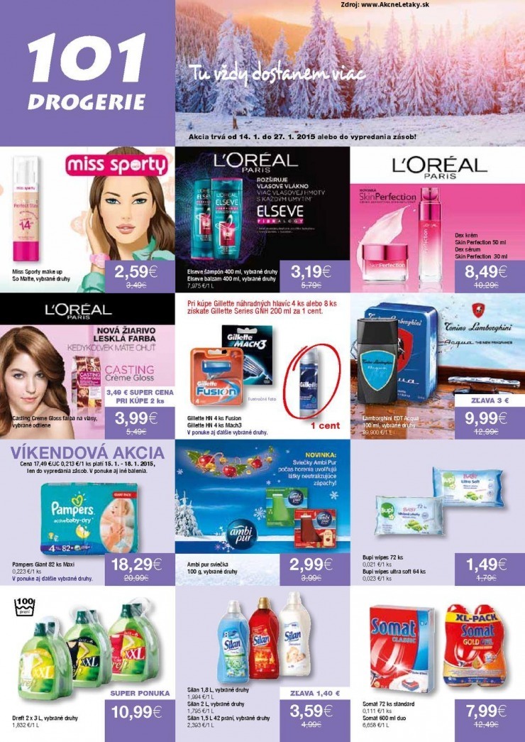 leták akciová ponuka 101 Drogerie strana 1 leták akciová ponuka 101 Drogerie strana 1
