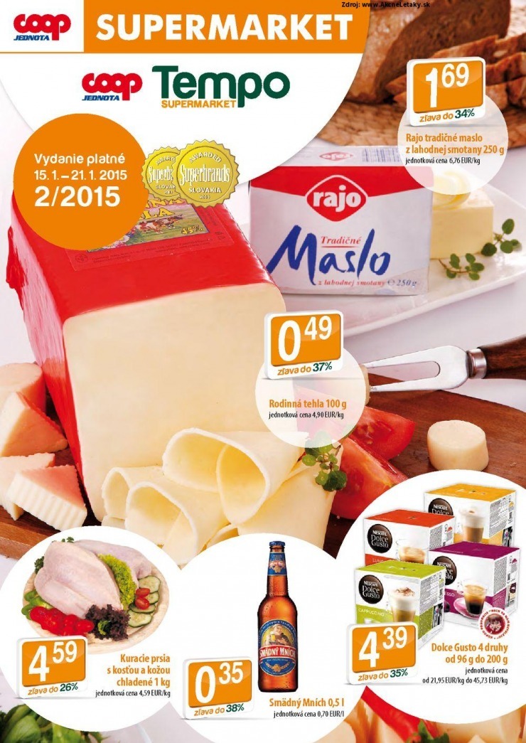 leták mimoriadný leták COOP Jednota strana 1 leták mimoriadný leták COOP Jednota strana 1