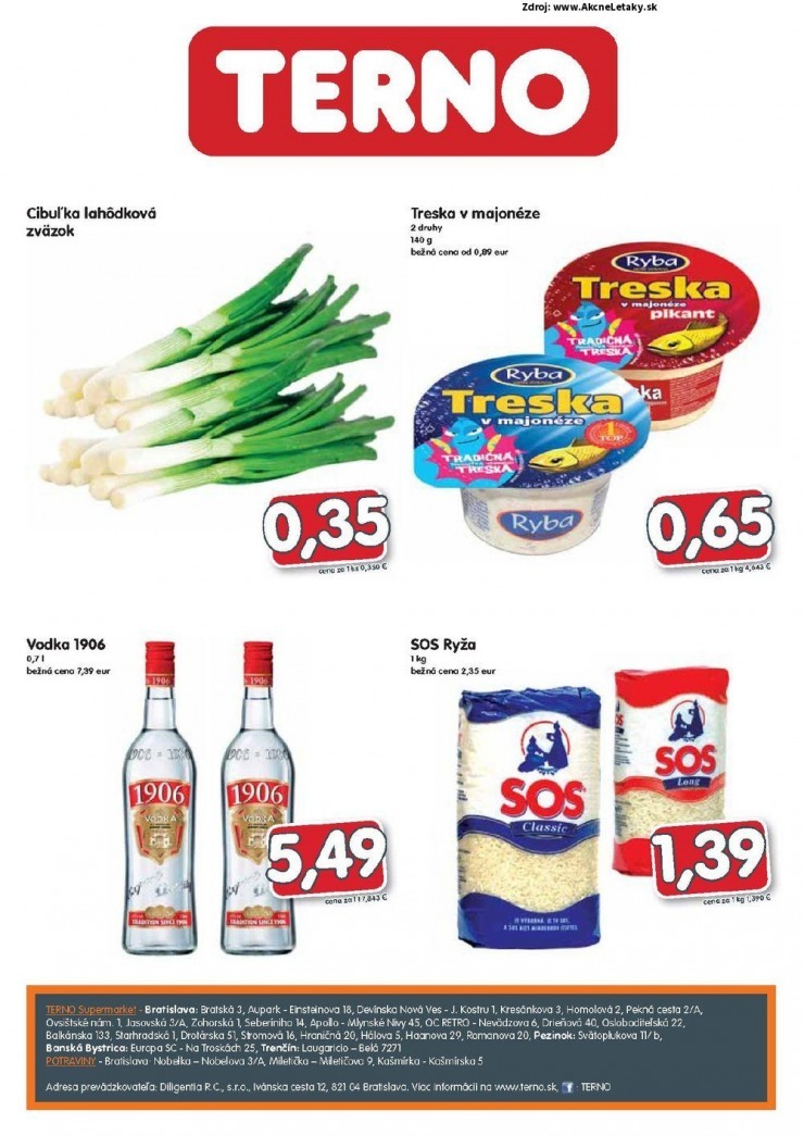 leták akciový TERNO leták strana 12 leták akciový TERNO leták strana 12