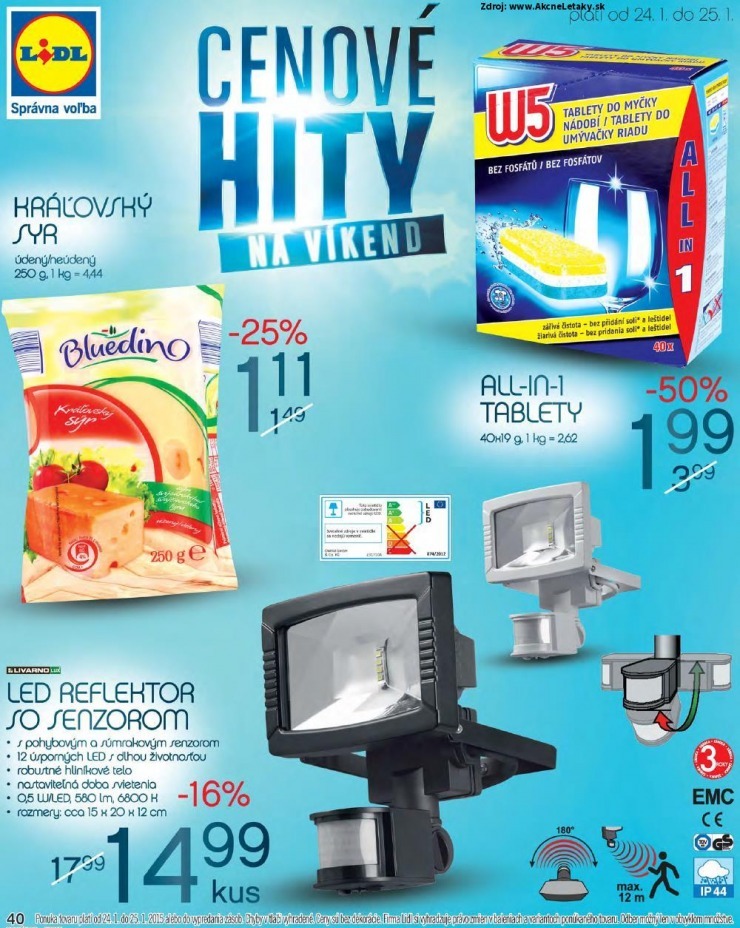 leták Lidl mimoriadný leták strana 40 leták Lidl mimoriadný leták strana 40