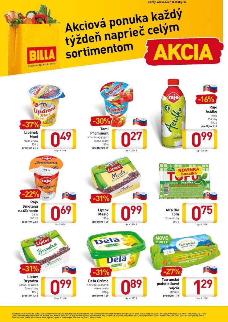 leták mimoriadný leták Billa strana 2 leták mimoriadný leták Billa strana 2