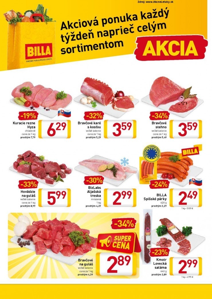 leták mimoriadný leták Billa strana 8 leták mimoriadný leták Billa strana 8