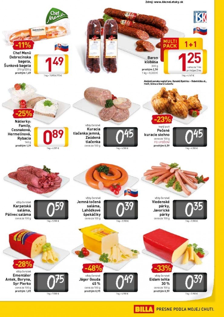 leták mimoriadný leták Billa strana 9 leták mimoriadný leták Billa strana 9