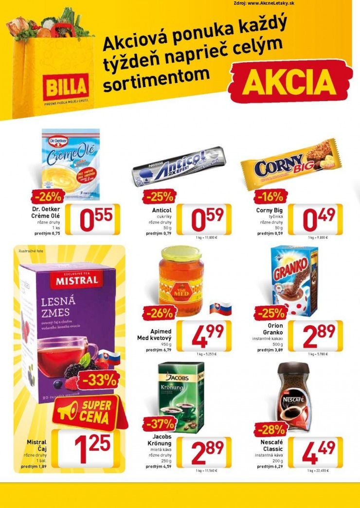 leták mimoriadný leták Billa strana 12 leták mimoriadný leták Billa strana 12